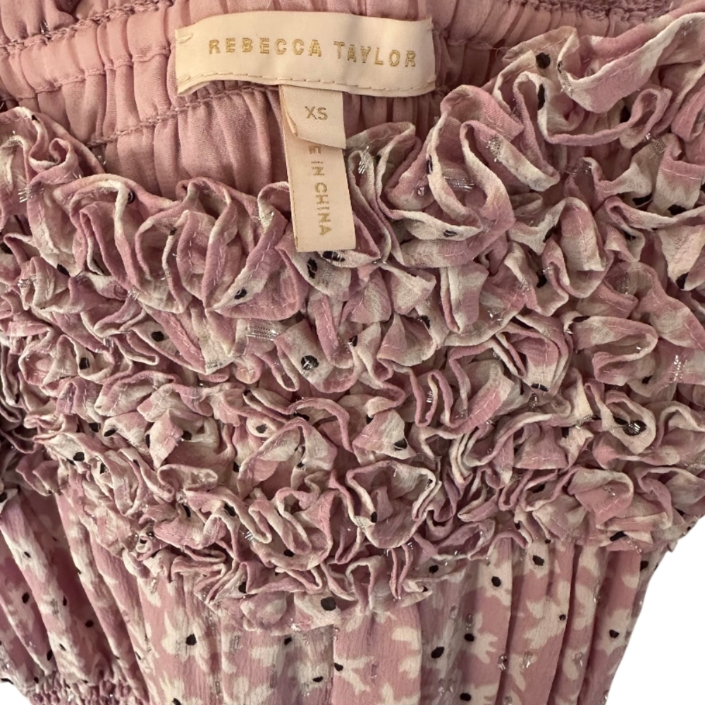Rebecca Taylor Sleeveless Star Flower Smock Dress - Picture 2 of 5